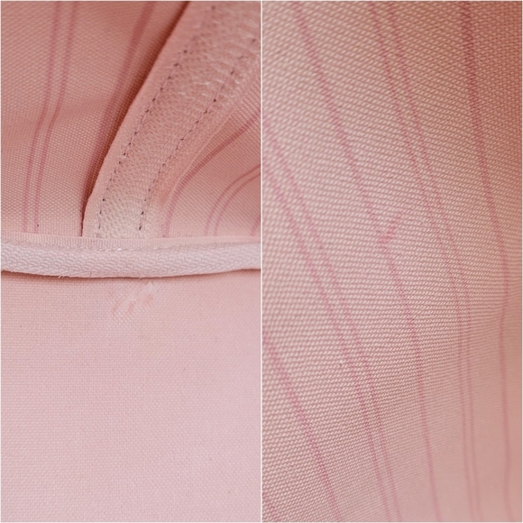 💕Louis Vuitton Neverfull MM Damier Ebene "ROSE Ballerine Interior" Tote Bag - Picture 12 of 16